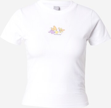 T-shirt Iriedaily en blanc : devant