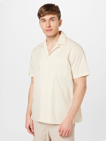 Liu Jo Uomo - Regular Fit Camisa 'FANTASIA' em bege: frente