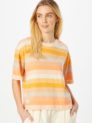 T-shirt Iriedaily en orange : devant
