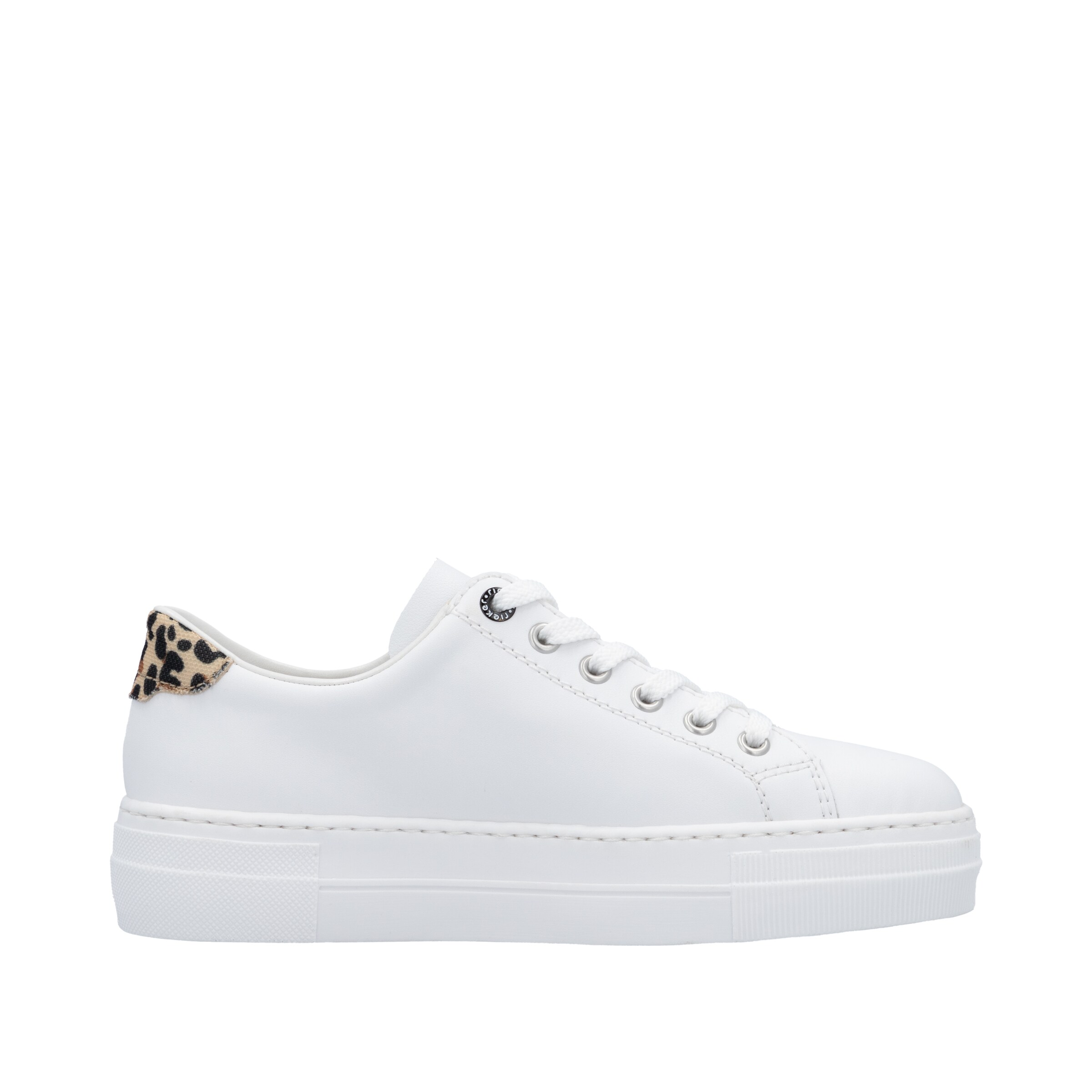 Baskets basses 'N4924' Rieker en blanc