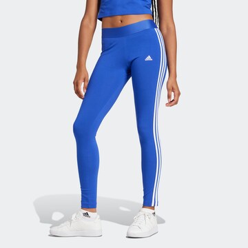 ADIDAS SPORTSWEAR Skinny Workout Pants in Blue: front