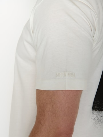 GREENBOMB Shirt 'Fusion River Idyll' in Wit