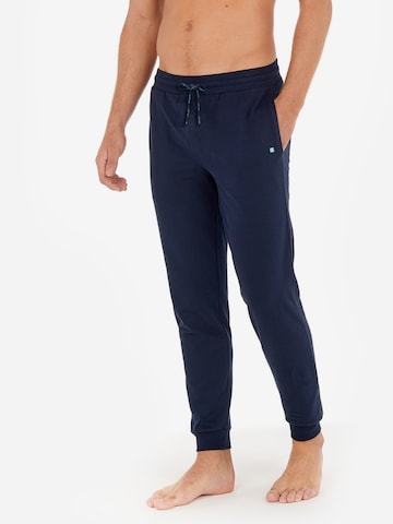 HOM Tapered Pants in Blue: front