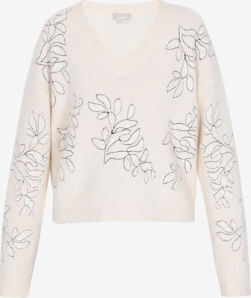 Pull-over Usha en beige : devant