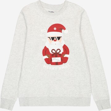 Jack & Jones Junior Sweatshirt in White: front