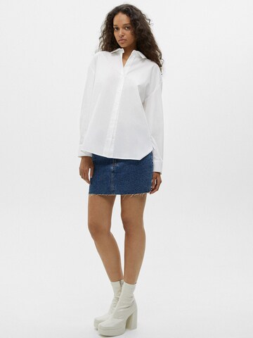 Chemisier Pull&Bear en blanc