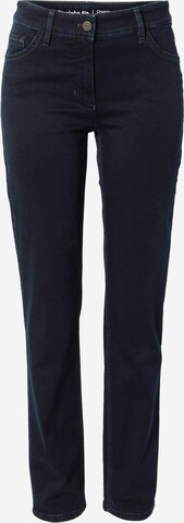 GERRY WEBER Slimfit Jeans in Blauw: voorkant