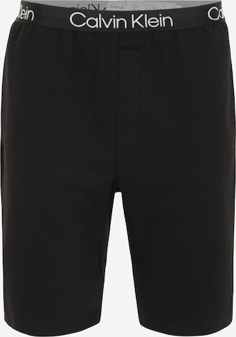 Calvin Klein Underwear Панталон пижама в черно: отпред