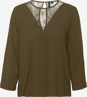 VERO MODA Blouse 'Naja' in Groen: voorkant