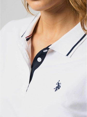 U.S. POLO ASSN. Poloshirt 'Holly' in Weiß