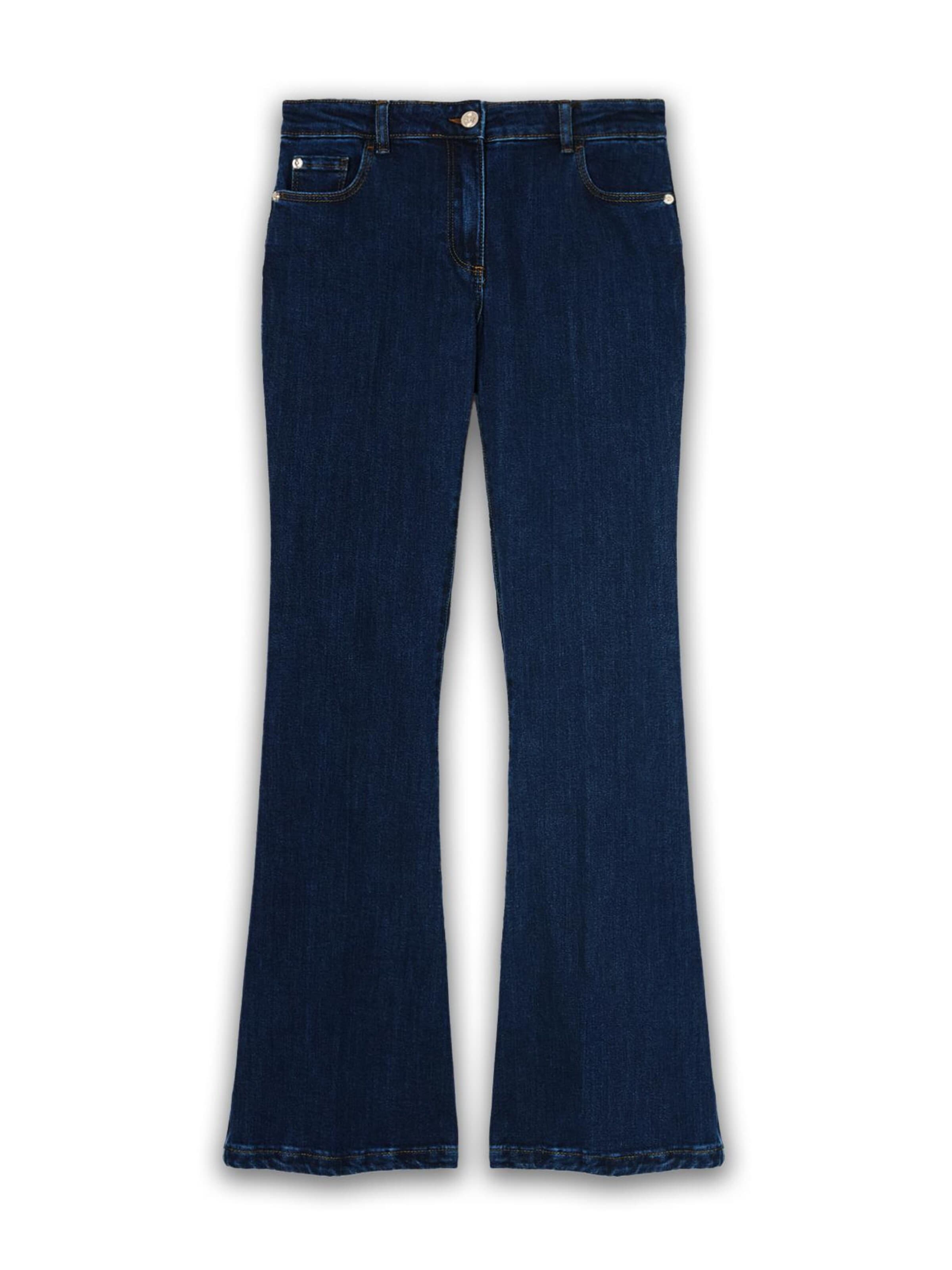 MOTIVI Flared Jeans in Blauw: voorkant