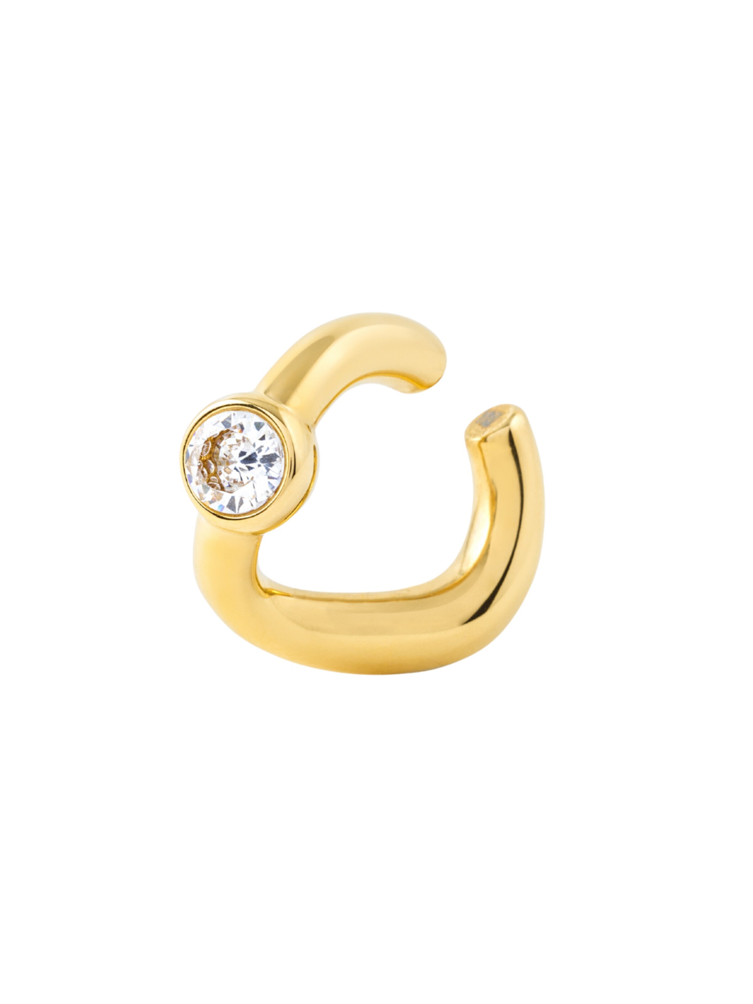 YParis - Pendientes 'Ear cuff Nyx G' en oro: frente