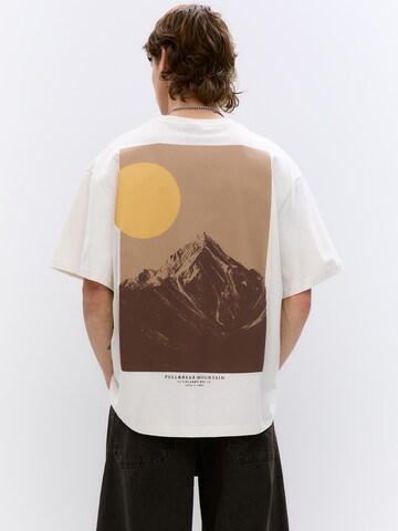 Pull&Bear T-Shirt in Weiß: Vorderseite