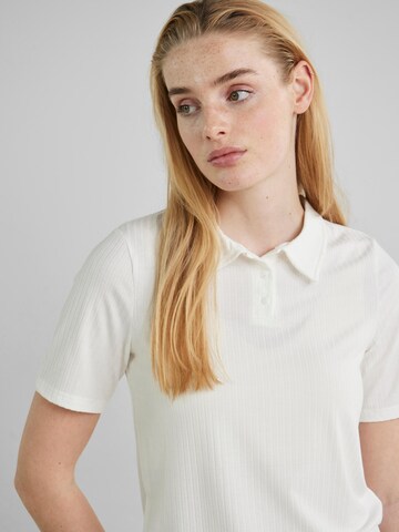 PIECES Poloshirt 'Kylie' in Weiß