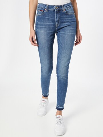 Tommy Jeans Slimfit Jeans 'NORA' in Blauw: voorkant