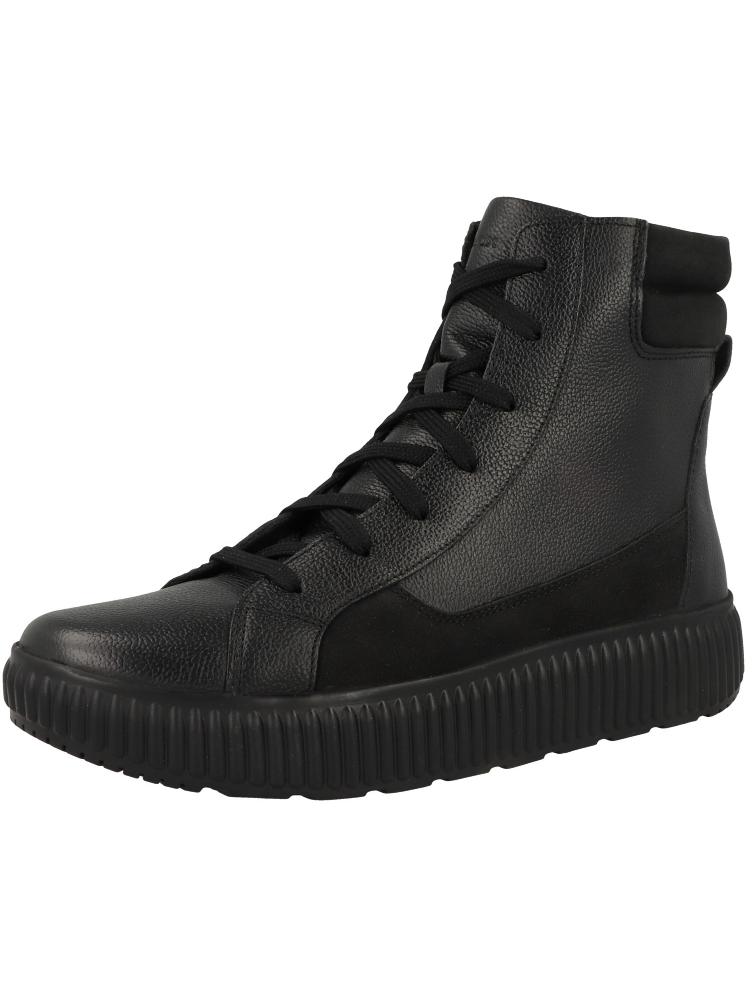 GEOX - Sapatilhas altas 'Graisy' em preto: frente