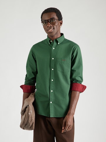 GANT Regular fit Srajca | zelena barva: sprednja stran