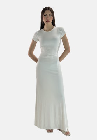 Elara Kleid in Weiß: Vorderseite