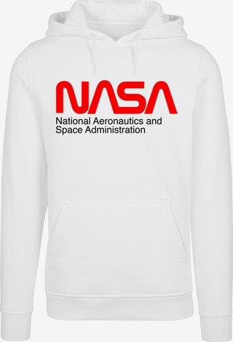 F4NT4STIC Sweatshirt 'NASA Aeronautics And Space' in Weiß: predná strana