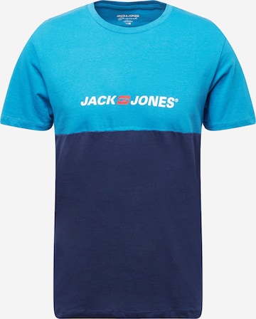Tricou de la JACK & JONES pe albastru: față