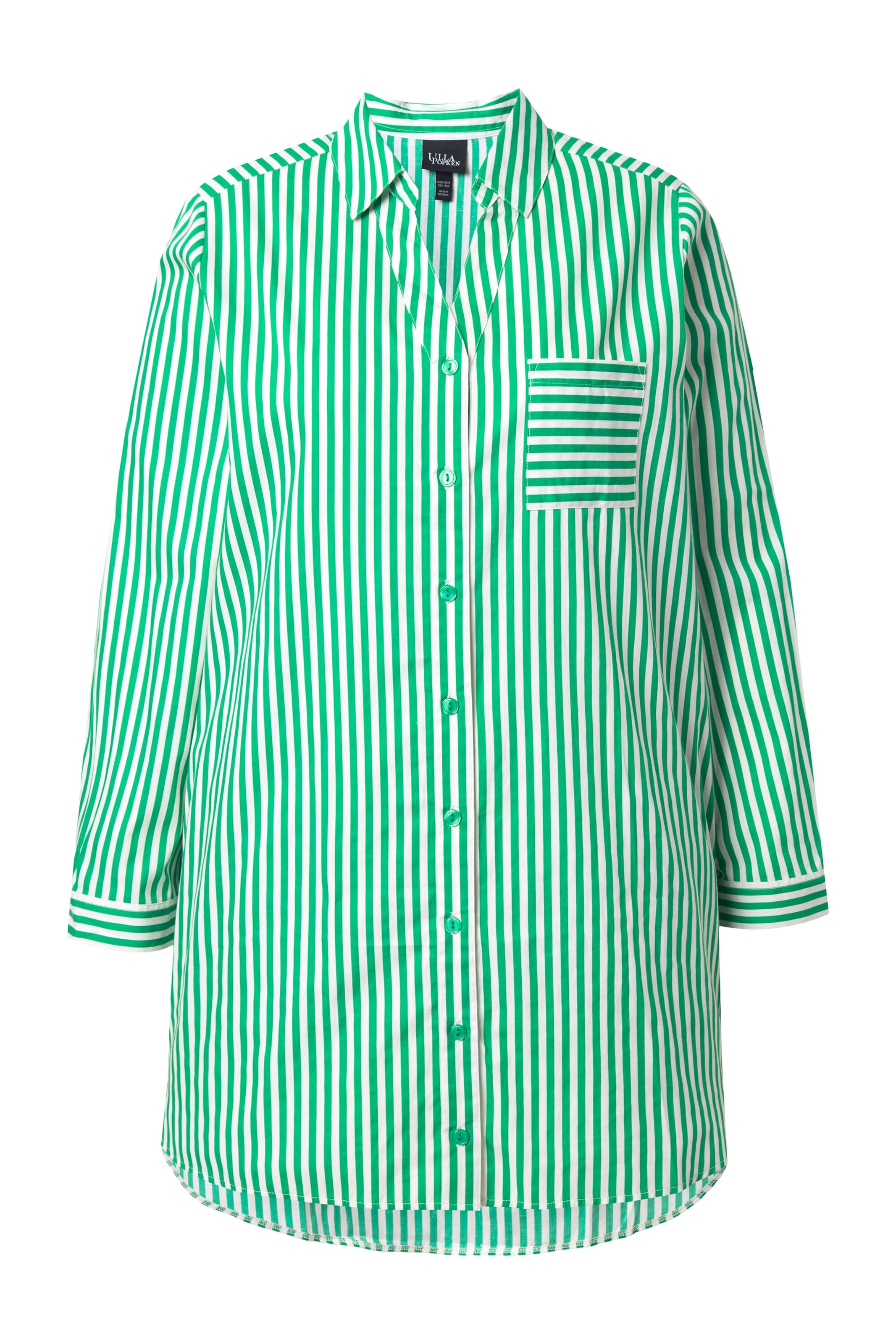 Ulla Popken Blouse in Groen: voorkant