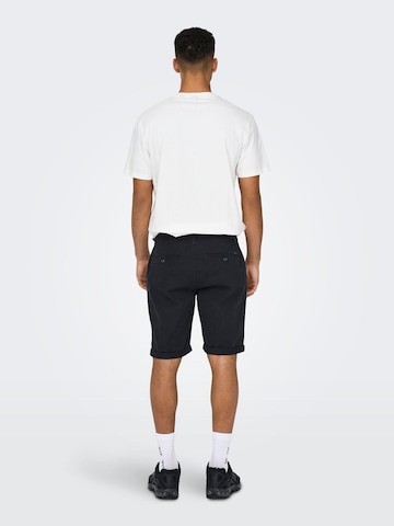 Only & Sons Regular Shorts 'Peter' in Blau