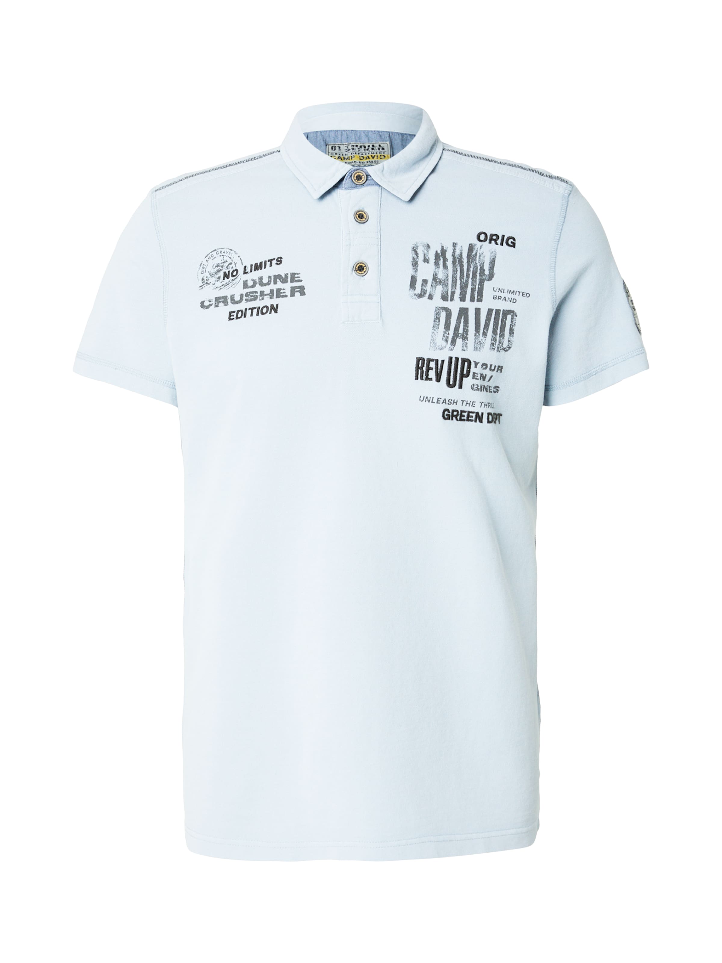 CAMP DAVID Shirt 'Dune Crusher' in Blue: front