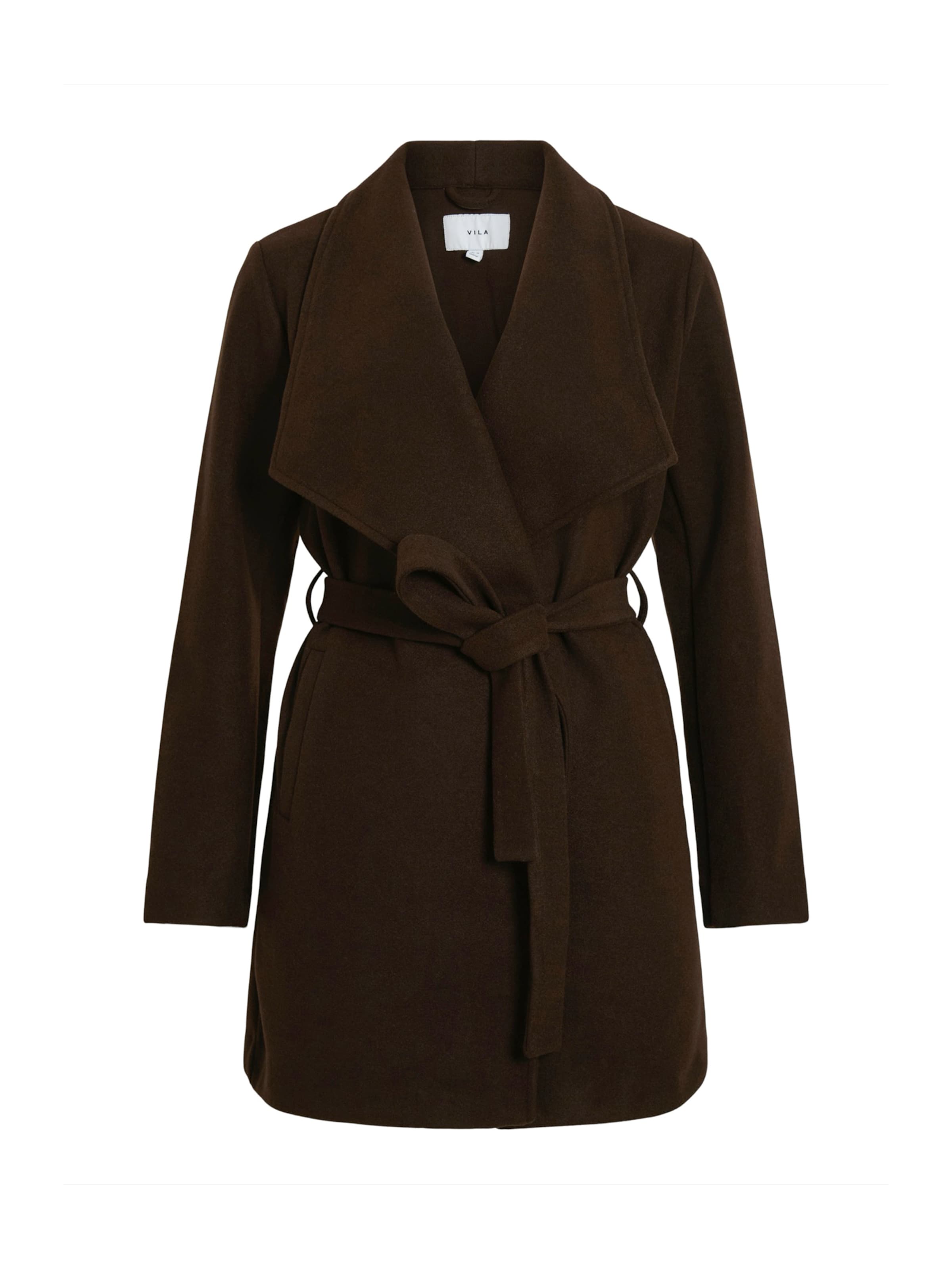 Manteau mi-saison 'VICooley' VILA en marron : devant