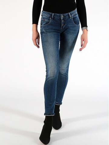 Miracle of Denim Slimfit Jeans 'Ulla' in Blau: Vorderseite