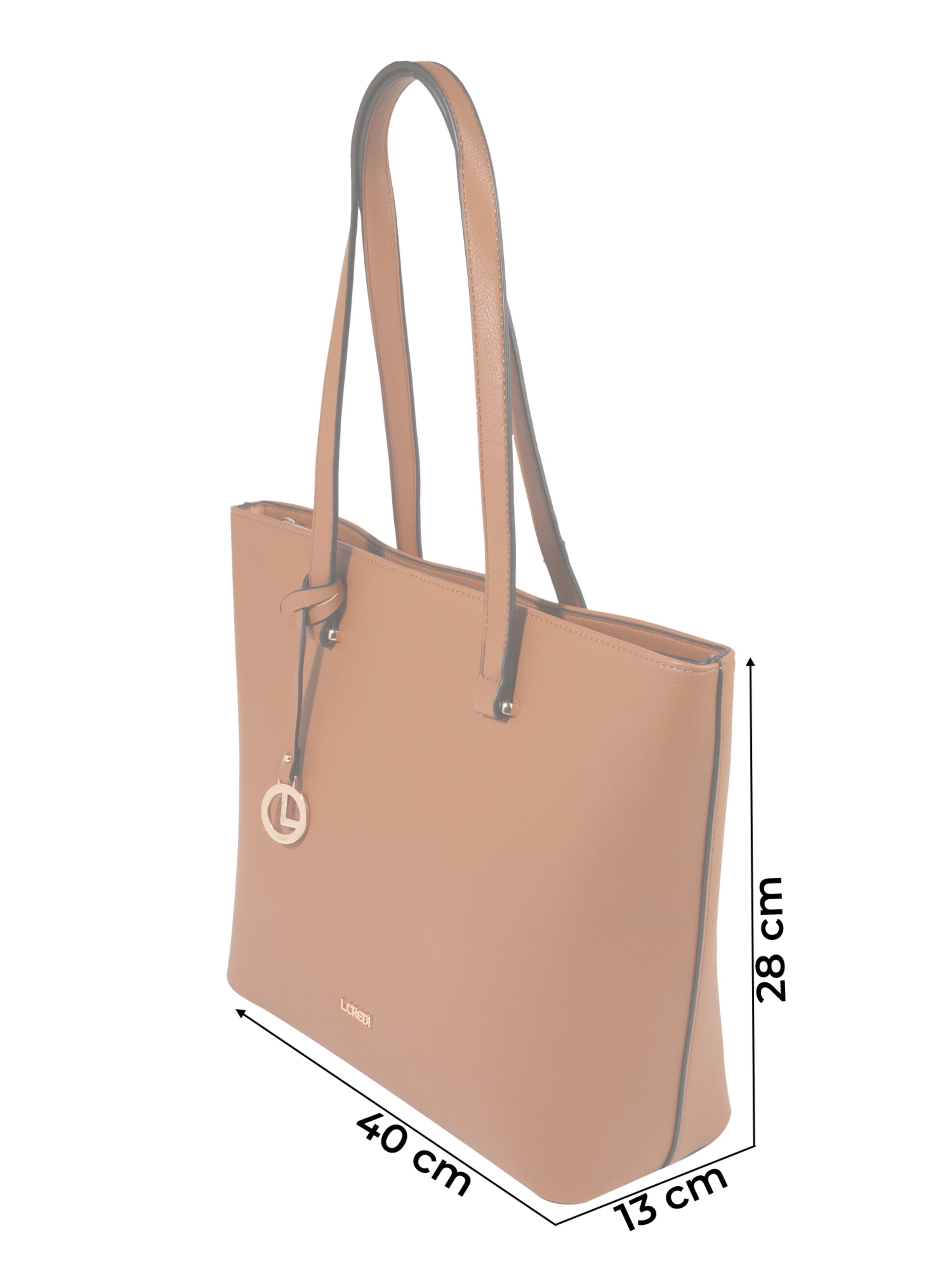 L.CREDI Shopper 'Filippa' in Braun
