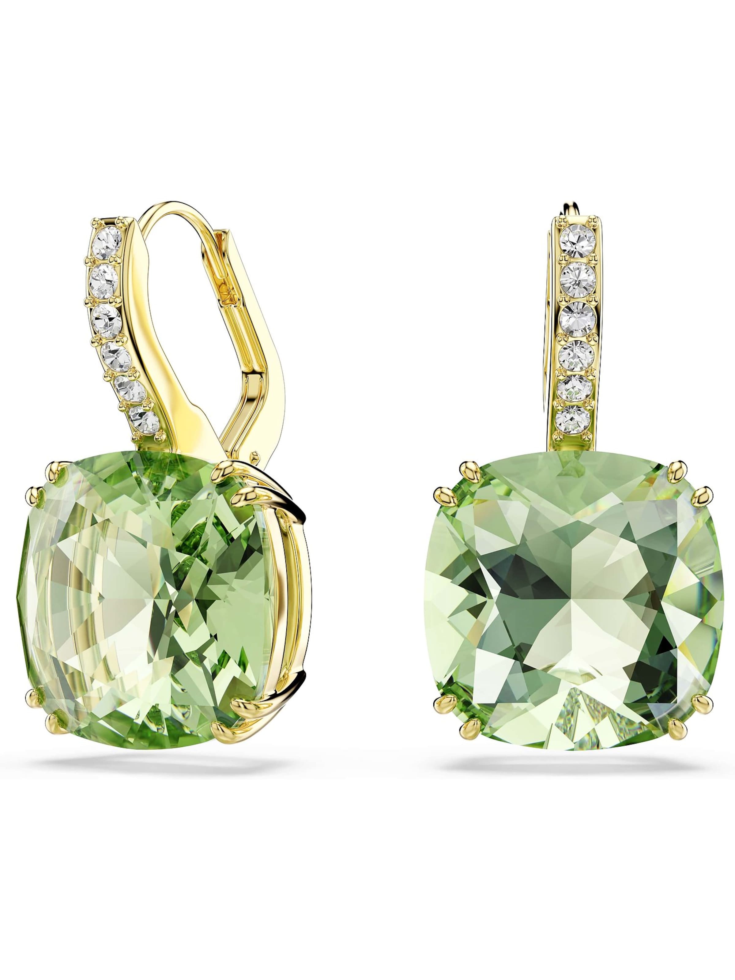 Swarovski Øreringe 'MILLENIA' i grøn: forside