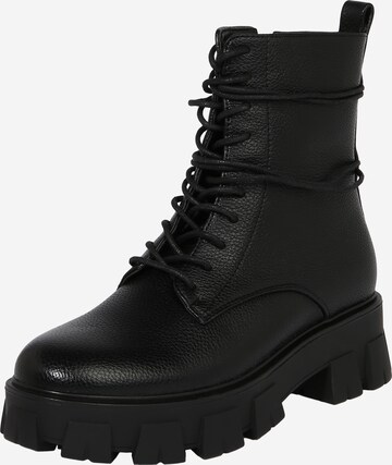 Bottines à lacets 'Melek' ABOUT YOU en noir : devant