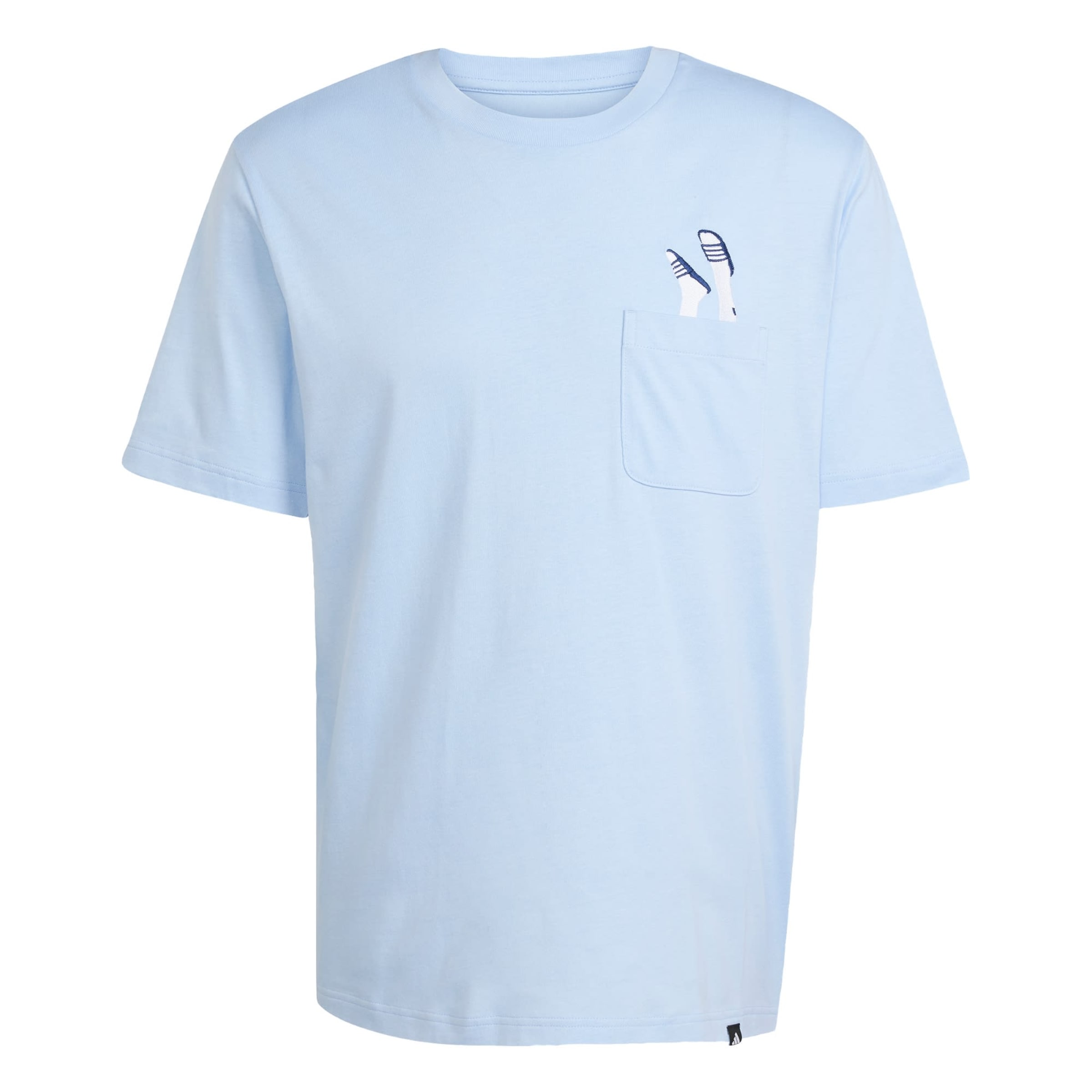 T-Shirt fonctionnel 'Lounge Slides' ADIDAS SPORTSWEAR en bleu : devant