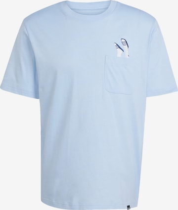 T-Shirt fonctionnel 'Lounge Slides' ADIDAS SPORTSWEAR en bleu : devant