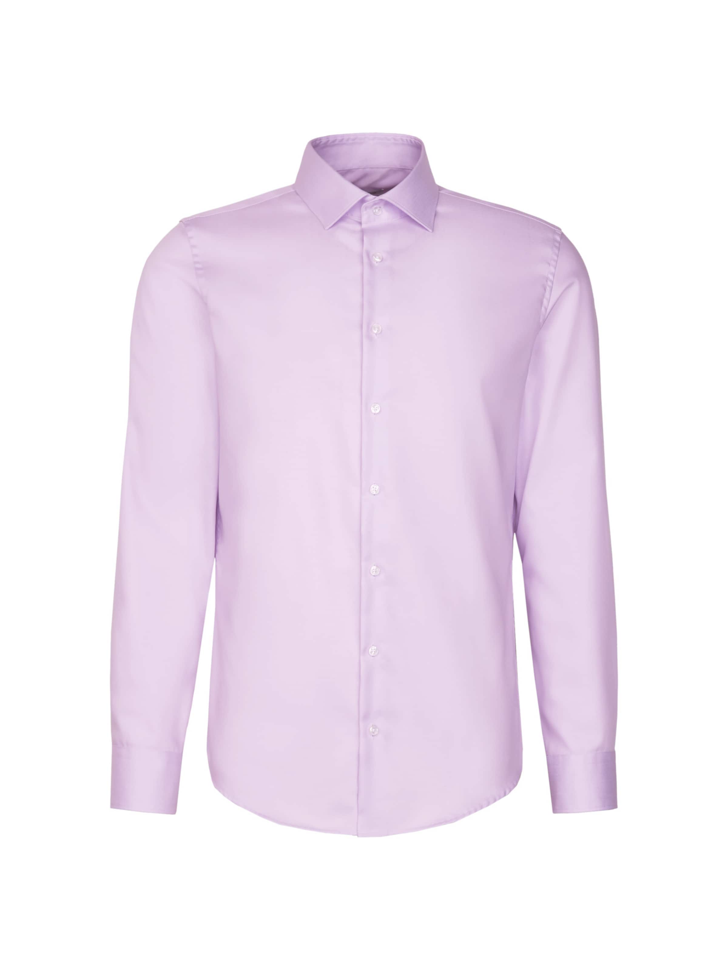SEIDENSTICKER Business shirt 'Schwarze Rose' in Purple: front