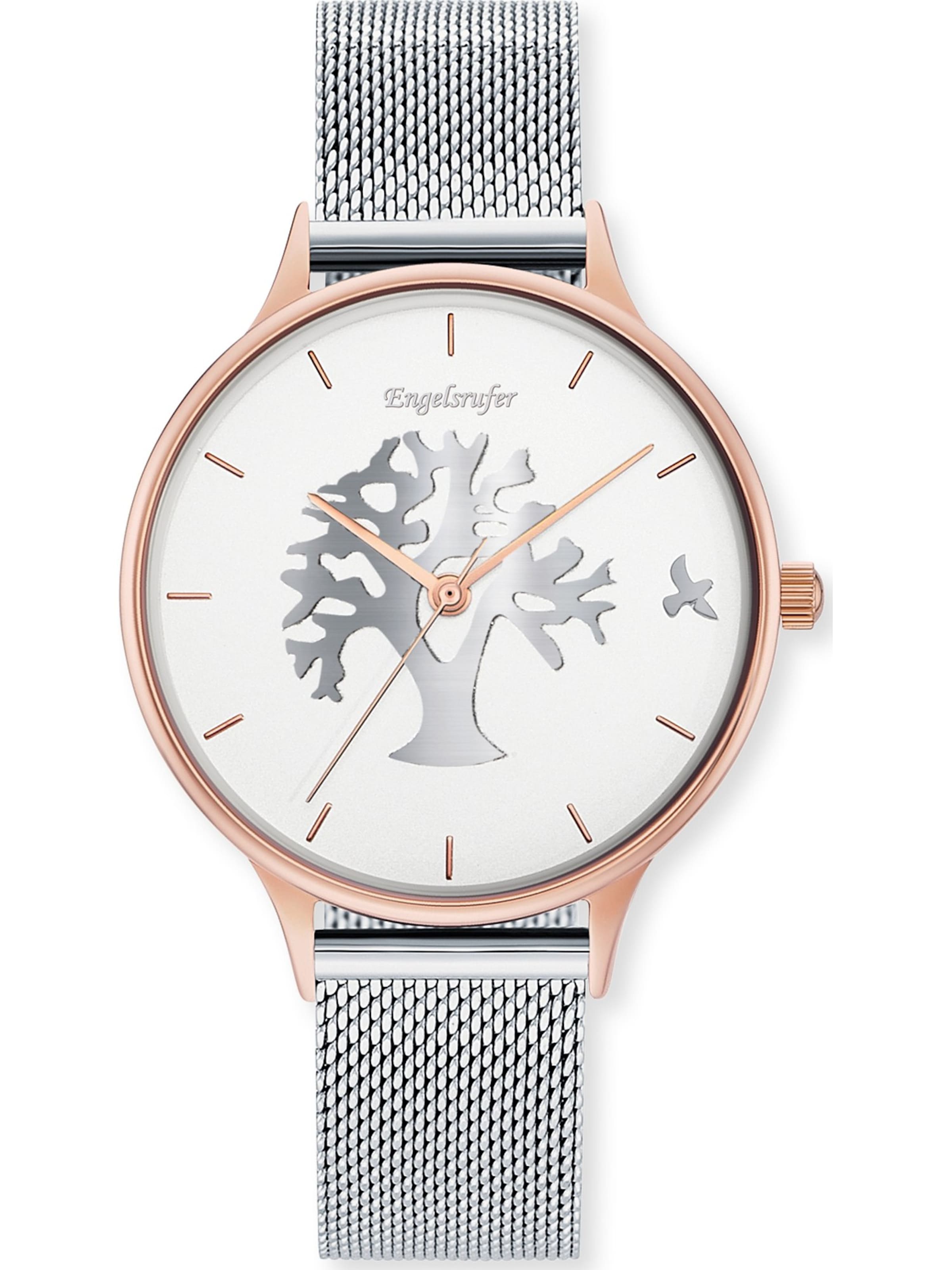 Engelsrufer Uhr 'Tree Of Life' in Silber: Vorderseite