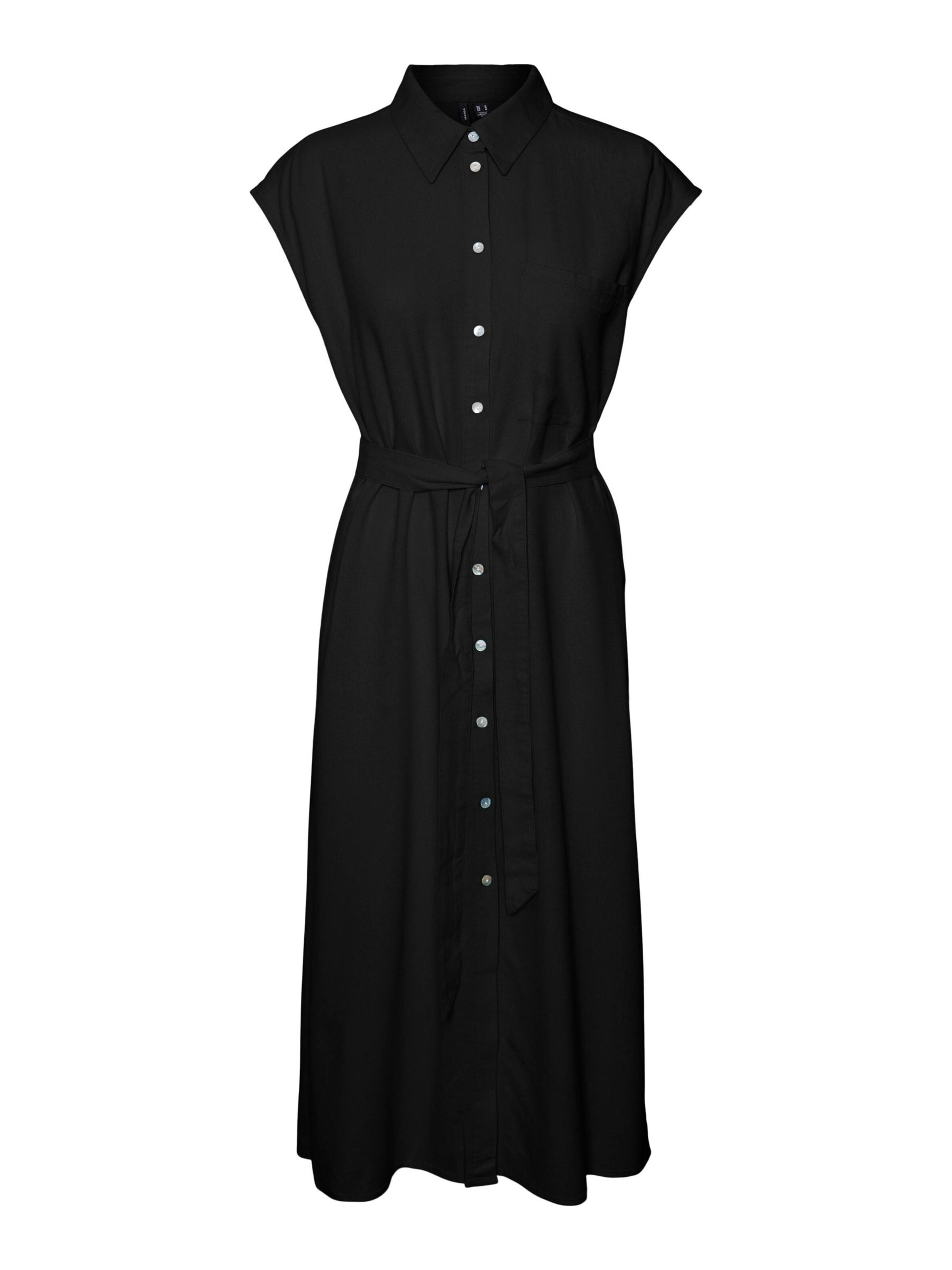 Robe-chemise 'VMMymilo' VERO MODA en noir : devant