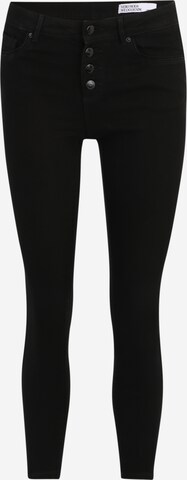 Vero Moda Petite Skinny Jeans 'ALIA' in Zwart: voorkant