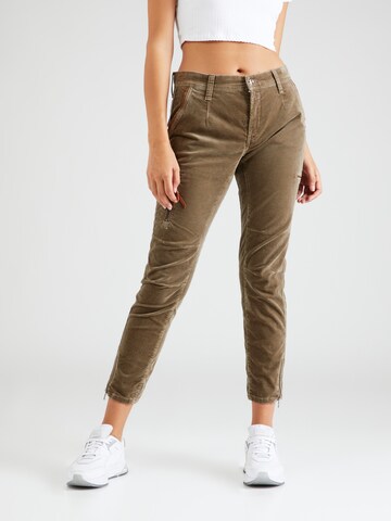 MAC Slim fit Trousers 'Rich' in Green: front