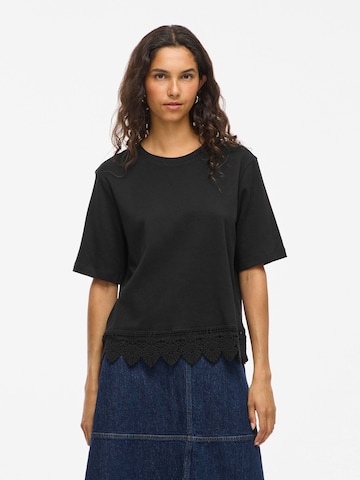 T-shirt 'VIPAVIA' VILA en noir : devant