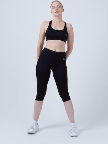 SPORTKIND Skinny Leggings '3/4 Leggings' in Zwart: voorkant