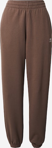 ADIDAS ORIGINALS Pants 'Essentials Fleece' in Brown: front