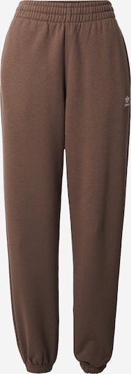 Pantaloni 'Essentials Fleece' ADIDAS ORIGINALS pe maro / alb, Vizualizare produs