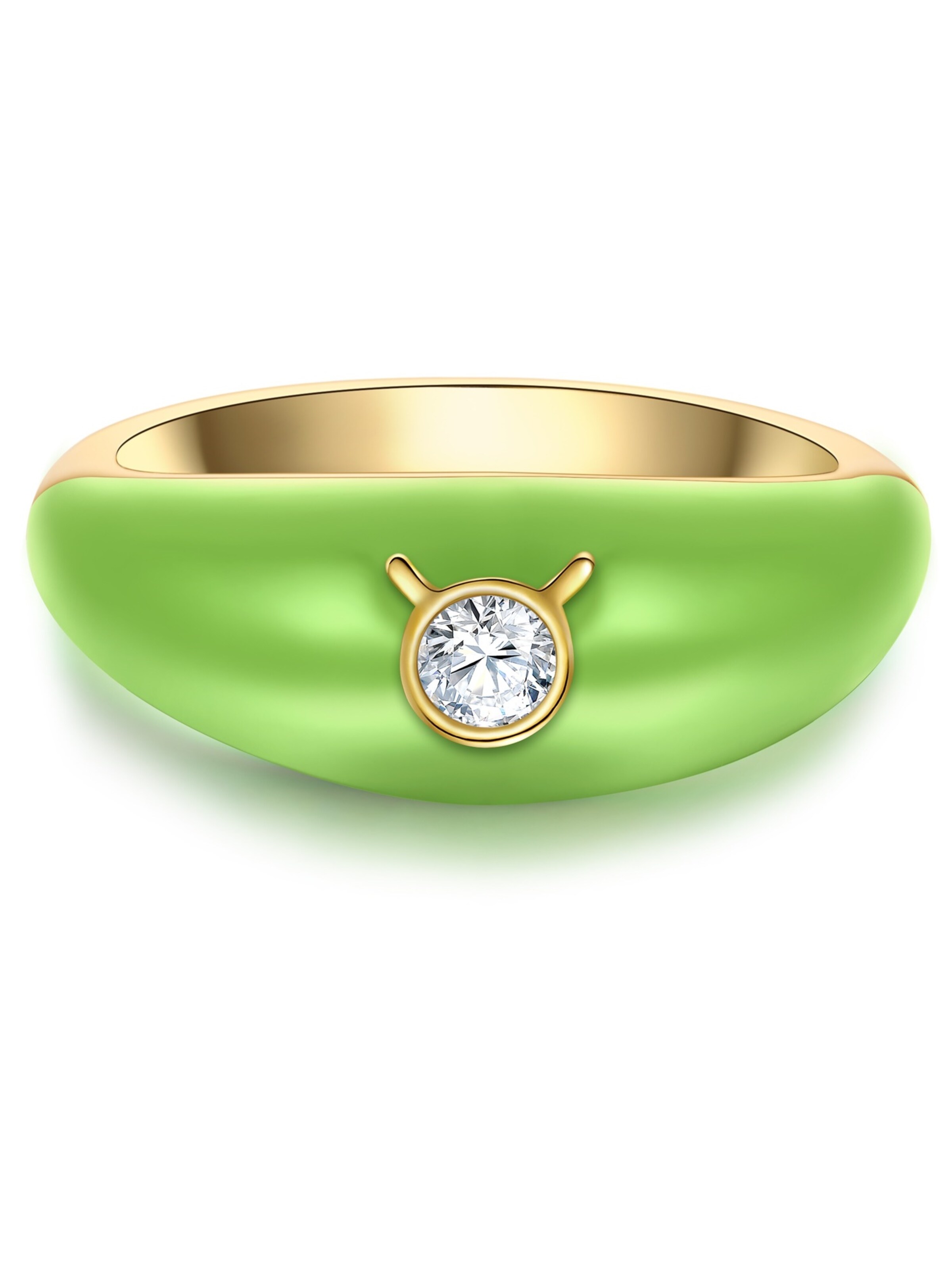 Glanzstücke München Ring in Grün: Vorderseite