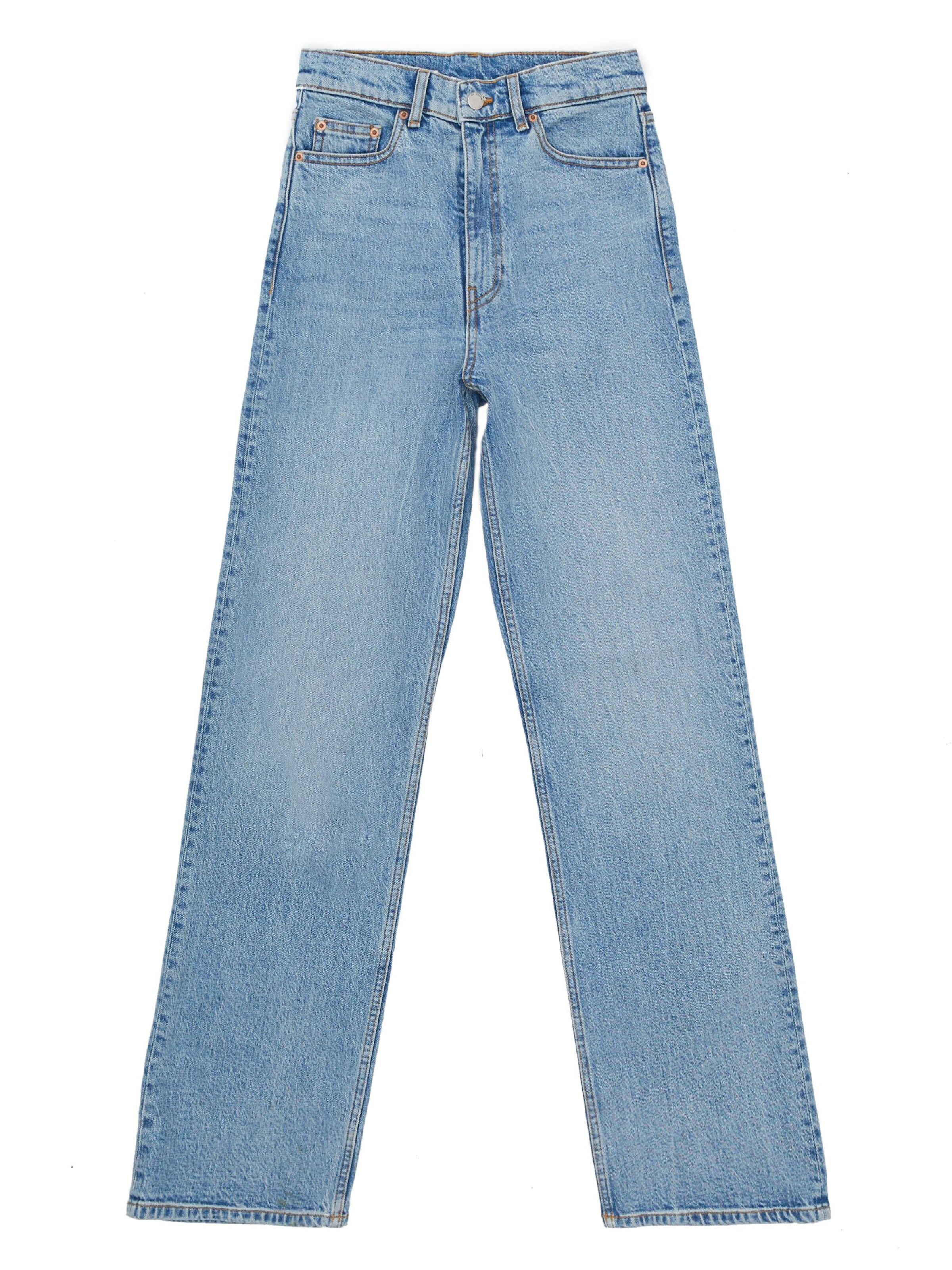 Dr. Denim Jeans 'Echo High Straight' in 24/30 in de kleur Blauw, Productweergave