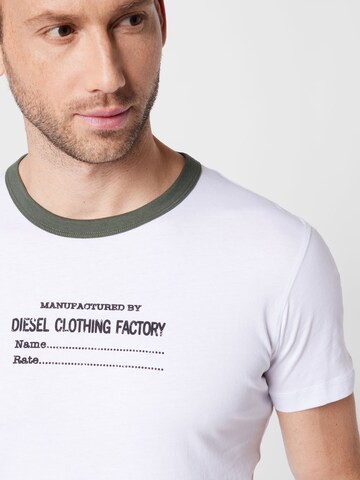 DIESEL - Camiseta 'DIEGOR' en blanco