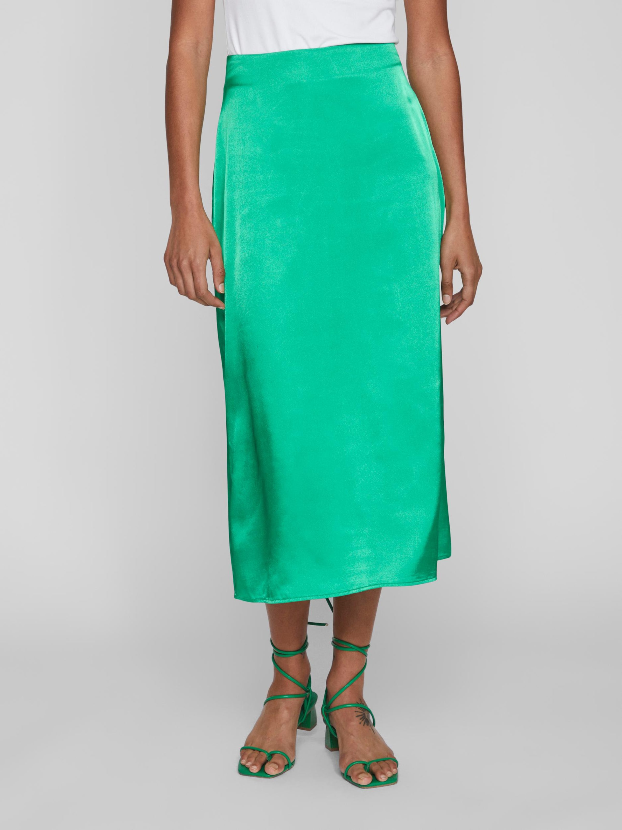 Vila satin midi clearance skirt