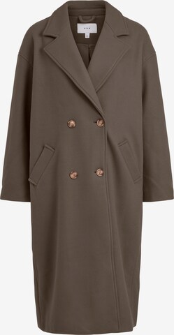 VILA Between-Seasons Coat 'ANIANA' in Brown: front