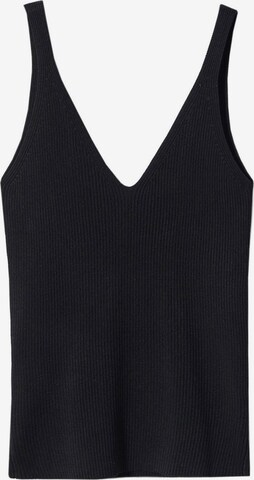 MANGO Top 'GYMNASTI' in Black: front