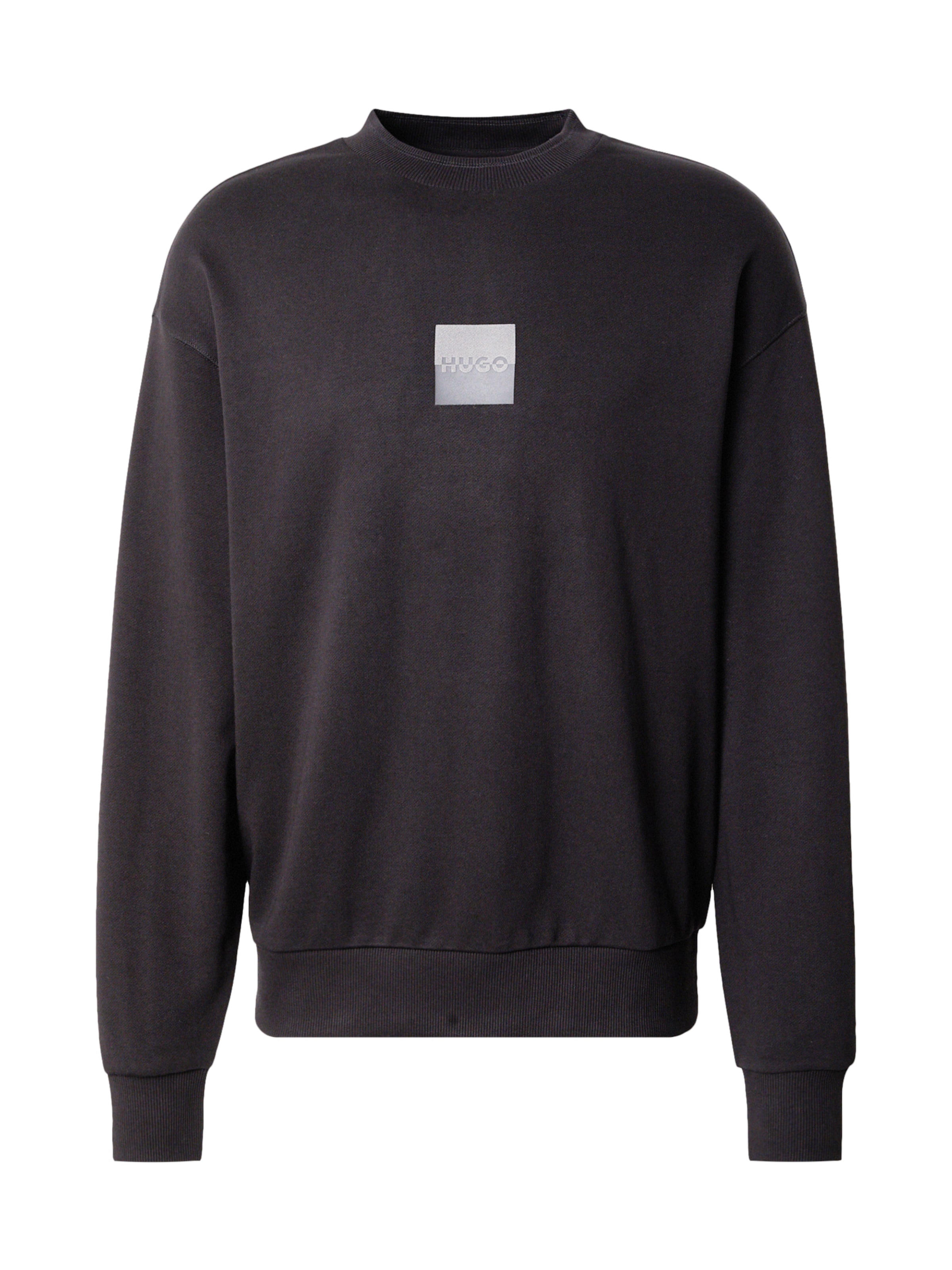 melns HUGO Sportisks džemperis 'Dusplited': no priekšpuses